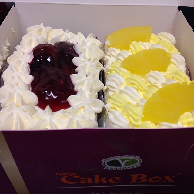 Cake Box egg free cake from Leicester