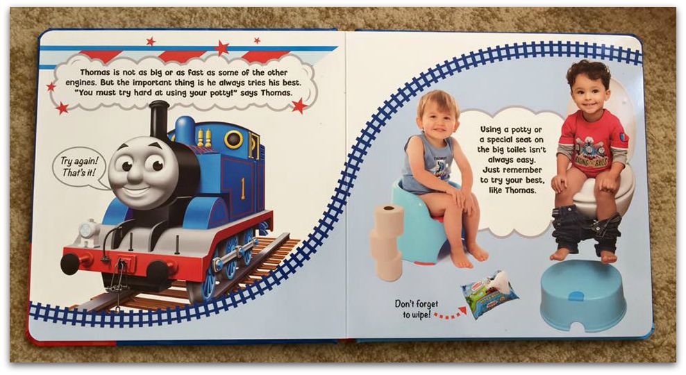 Thomas and Friends potty training book