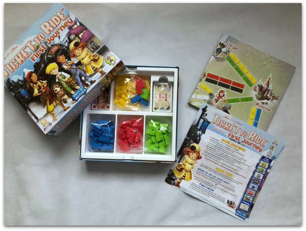 Ticket to Ride box contents