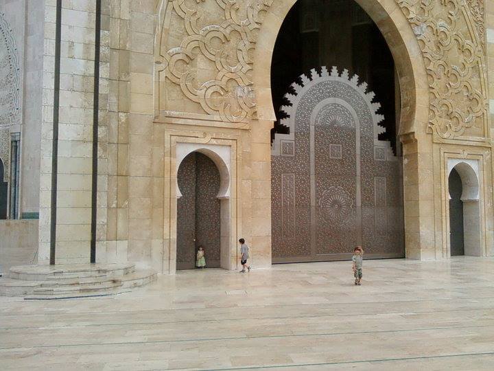 Three at the King Hassan II mosque in Casablanca