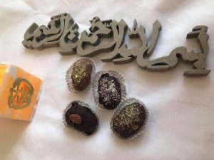 Chocolate covered dates from hidden pearls